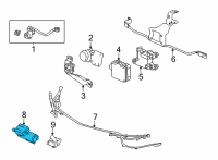 OEM 2019 Honda Insight Sensor Assembly Ambie Diagram - 80525-TBA-A01