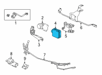 OEM 2021 Acura TLX RADAR, MILLIWAVE Diagram - 36803-TGV-A15