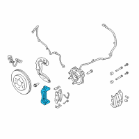 OEM 2009 Ford F-150 Caliper Mount Diagram - 9L3Z-2B293-A