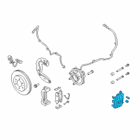 OEM 2014 Ford F-150 Caliper Diagram - AL3Z-2B121-B