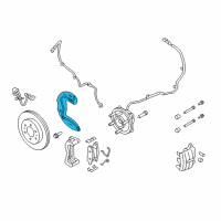 OEM Lincoln Navigator Splash Shield Diagram - JL3Z-2K005-A