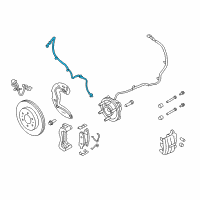 OEM 2009 Ford F-150 Brake Hose Diagram - 9L3Z-2078-A