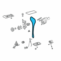 OEM 2011 Lexus CT200h Timing Chain Sub-Assembly Diagram - 13506-0T020