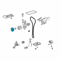 OEM 2012 Toyota Prius Plug-In Crankshaft Balance Diagram - 13470-37020