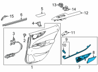 OEM 2022 Lexus NX450h+ ORNAMENT SUB-ASSY, R Diagram - 67707-78060-C3