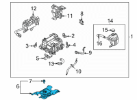 OEM 2022 Hyundai Sonata HPCU Tray Diagram - 36603-3DAE0