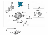 OEM Hyundai Sonata Oil Pump Control Unit Assembly Diagram - 46190-3D000