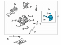 OEM Hyundai Sonata Tank Assy-Reservoir Diagram - 25430-L5100