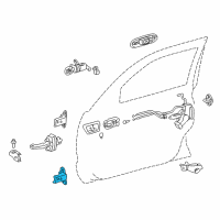 OEM 2000 Toyota RAV4 Upper Hinge Diagram - 68720-22071