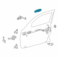 OEM Toyota Land Cruiser Handle, Outside Diagram - 69210-60071-C0