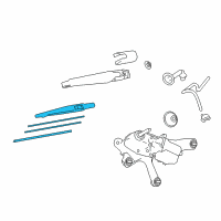 OEM 2018 Toyota RAV4 Wiper Blade Diagram - 85242-42040