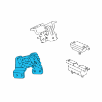 OEM Chevrolet Silverado 1500 HD Classic Mount Bracket Diagram - 15113848