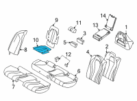 OEM 2021 BMW M8 Gran Coupe SEAT HEATING SEAT CUSHION SU Diagram - 52-20-7-469-279