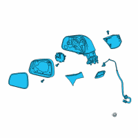 OEM 2013 Buick Encore Mirror Assembly Diagram - 95243805