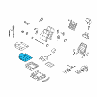 OEM Saturn Astra Pad, Front Seat Cushion Diagram - 13227424