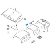 OEM 2017 Ford Transit Connect Reading Lamp Assembly Diagram - BK3Z-13776-A