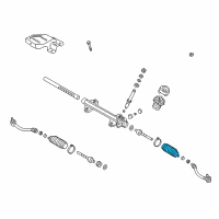 OEM 2013 Hyundai Veloster Bellows-Steering Gear Box Diagram - 57740-3X000