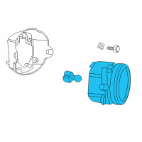 OEM Dodge Front Fog Lamp Diagram - 5182024AA