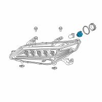 OEM 2015 Acura TLX Socket Complete (7450 Diagram - 34301-TZ3-A01
