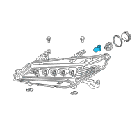 OEM Acura Bulb, 24W (7450Sv) Diagram - 34906-TZ3-A01