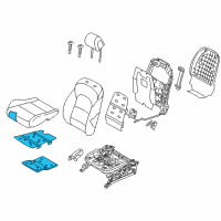 OEM 2021 Hyundai Tucson Pad Assembly-Front Seat Cushion, LH Diagram - 88150-D3501