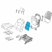 OEM 2016 Hyundai Tucson Heater-Front Seat Back Diagram - 88390-D3000