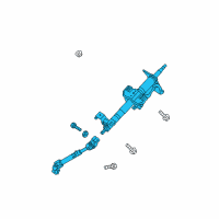 OEM 2008 Kia Spectra Column & Shaft Assembly Diagram - 563002F100