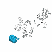OEM 2016 Hyundai Equus Cushion Assembly-Rear Seat, RH Diagram - 89205-3NFA0-NVN
