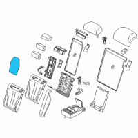 OEM BMW X6 Heating Element, Basic Backrest, Left Diagram - 52-20-7-392-721