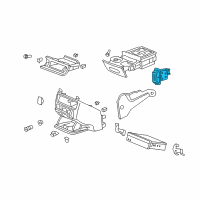 OEM Honda Odyssey Switch, Passenger Side Heated Seat Diagram - 35600-SHJ-A02