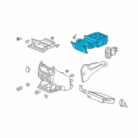 OEM 2005 Honda Odyssey Holder Assembly, Front Cup (Gray) Diagram - 77230-SHJ-A01ZC