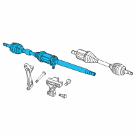 OEM 2016 Jeep Cherokee Shaft-Axle Half Diagram - 52123815AF