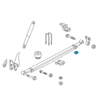 OEM 2015 GMC Sierra 3500 HD Leaf Spring Insert Diagram - 25867216