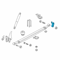 OEM 2014 Chevrolet Silverado 2500 HD Shackle Diagram - 20879125
