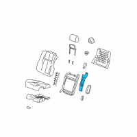 OEM 2005 Cadillac CTS Panel Asm, Passenger Seat Back Cushion Side Bolster Diagram - 88897617