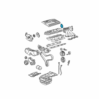 OEM Toyota Avalon Manifold Gasket Diagram - 17127-62030