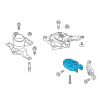 OEM 2017 Ford C-Max Lower Transmission Mount Diagram - FV6Z-6068-C