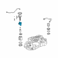 OEM 2008 Lexus GX470 Fuel Filter Assembly Diagram - 23300-21030