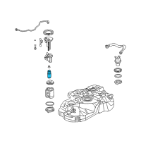 OEM 2009 Lexus RX350 Fuel Pump Diagram - 23220-0P030