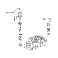 OEM Lexus Holder, Fuel Tank Pipe Diagram - 77289-02020