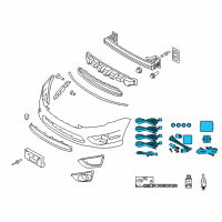 OEM 2011 Ford Fusion Park Sensor Diagram - VAS4Z-15A866-A