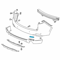 OEM Acura Reflector Assembly, Left Rear Diagram - 33555-STK-A01