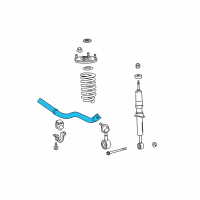 OEM 2016 Toyota Tundra Stabilizer Bar Diagram - 48811-0C020