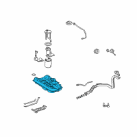 OEM Toyota Camry Fuel Tank Diagram - 77001-33211