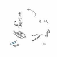 OEM 2007 Toyota Camry Mount Strap Diagram - 77601-33080