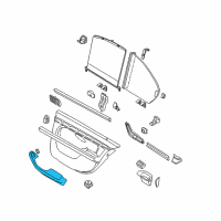 OEM BMW 528i Armrest Leather Rear Left Diagram - 51-42-8-206-005