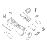 OEM 2014 Nissan Altima Knob Assembly-Control Lever Auto Diagram - 34910-3SC4A