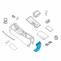 OEM 2017 Nissan Altima Finisher-Console Box Diagram - 96930-3TA0A