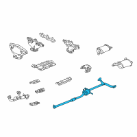 OEM 2000 Honda Accord Pipe B, Exhuast Diagram - 18220-S80-A02