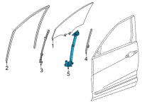 OEM 2022 Acura TLX Regulator, Right Front Dr Diagram - 72210-TGV-A01